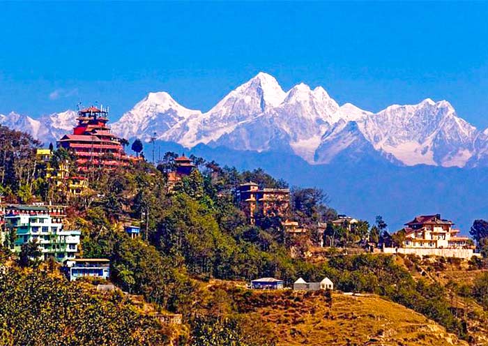 納加闊特喜馬拉雅山景觀 